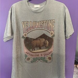 Altar'd State Metallic Gray Top